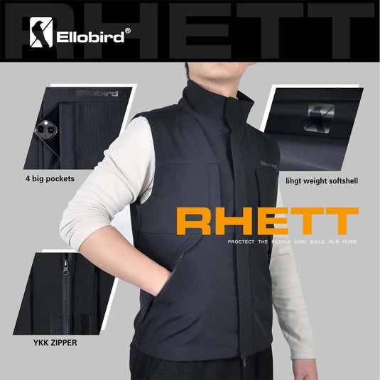 Fleece Lined Softshell Vest - Ellobird